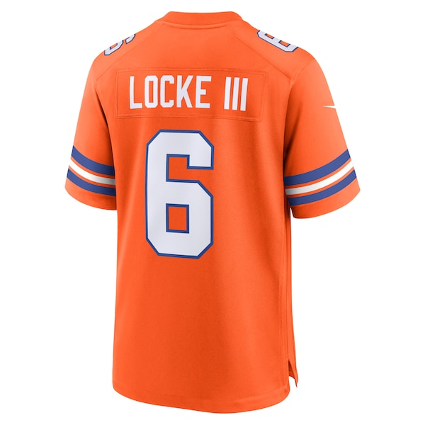 P.J. Locke III Denver Broncos Nike Mile High Collection 1977 Throwback Player Game Jersey - Orange