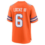 P.J. Locke III Denver Broncos Nike Mile High Collection 1977 Throwback Player Game Jersey - Orange