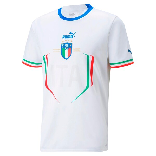 Italy National Team Puma Youth 2022/23 Away Replica Jersey - White