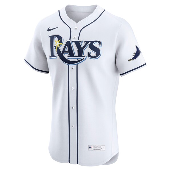 Tampa Bay Rays Nike Home Elite Jersey - White/Light Blue