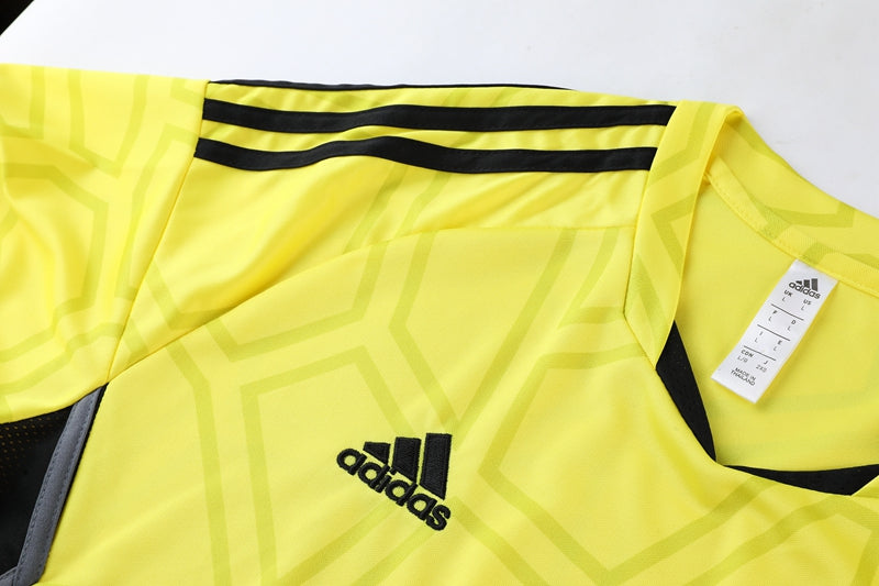Adidas Short Sleeve Training Jersey Set - AD01- Yellow/Black