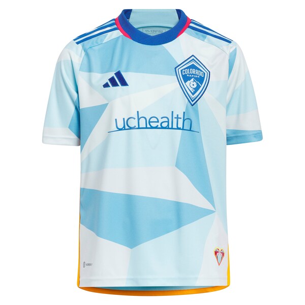 Colorado Rapids adidas Youth 2024 New Day Kit Replica Jersey - Light Blue