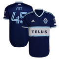 Pedro Vite Vancouver Whitecaps FC adidas 2023 The Hoop x This City Authentic Player Jersey - Blue