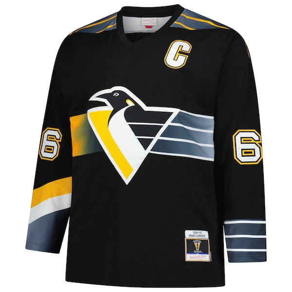 Mario Lemieux Pittsburgh Penguins  1996/97 Blue Line 2.0 Jersey - Black