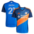 Matt Miazga FC Cincinnati adidas 2025 Orange and Blue Legacy Kit Replica Player Jersey - Blue