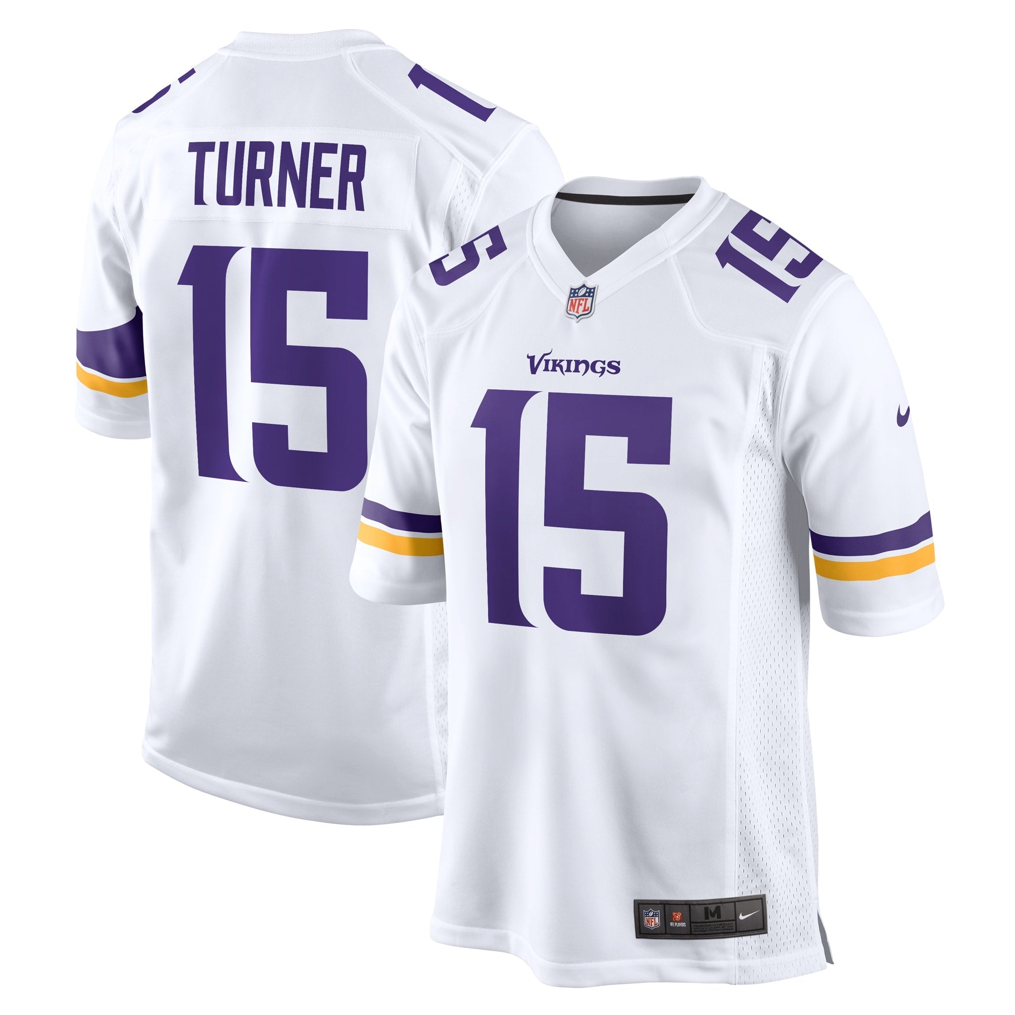 Dallas Turner Minnesota Vikings Nike Alternate Game Jersey -  Purple/White