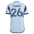 Erik Thommy Sporting Kansas City adidas 2024 Hoops 4.0 Authentic Player Jersey – Light Blue