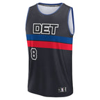 Tim Hardaway Jr. Detroit Pistons  Fast Break Player Jersey - Statement Edition - Black
