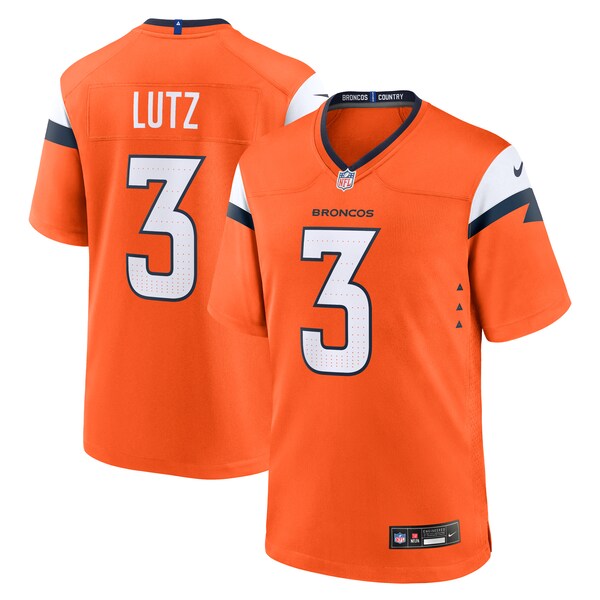 Wil Lutz Denver Broncos Nike Team Game Jersey -  Orange