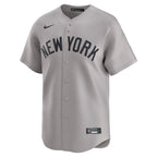 New York Yankees Nike Away Limited Custom Jersey - Gray/White