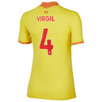 Virgil Van Dijk Liverpool Nike Women's 2021/22 Third Breathe Stadium Player Jersey - Yellow