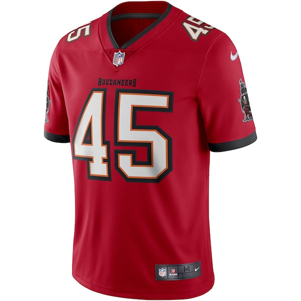 Devin White Tampa Bay Buccaneers Nike Vapor Limited Jersey - Red/Pewter