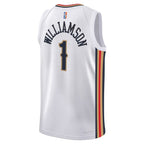 Zion Williamson New Orleans Pelicans Nike Youth Swingman Jersey - City Edition - White