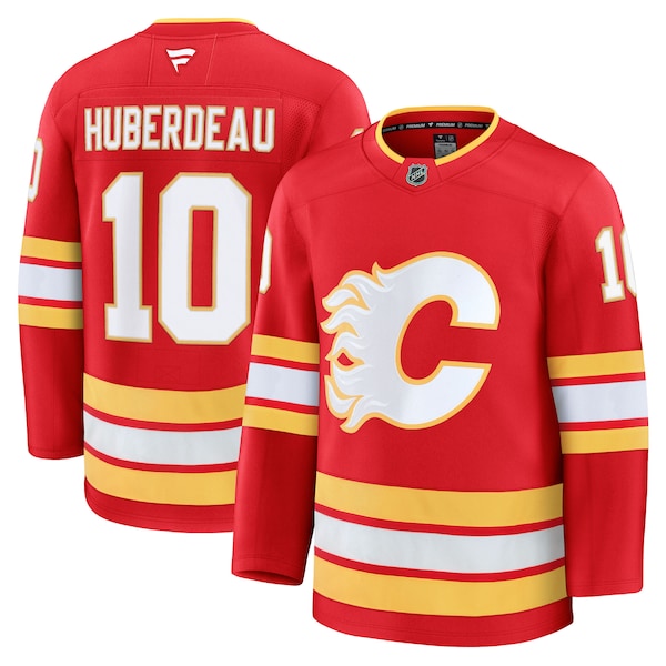 Jonathan Huberdeau Calgary Flames  Home Premium Jersey - Red/Black