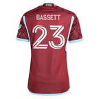 Cole Bassett Colorado Rapids adidas 2024 One Flag Kit Authentic Player Jersey - Burgundy