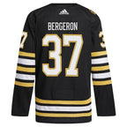 Patrice Bergeron Boston Bruins adidas Home Primegreen Authentic Player Jersey - Black/White