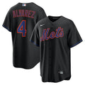 Francisco Alvarez New York Mets Nike Alternate Replica Jersey - Black