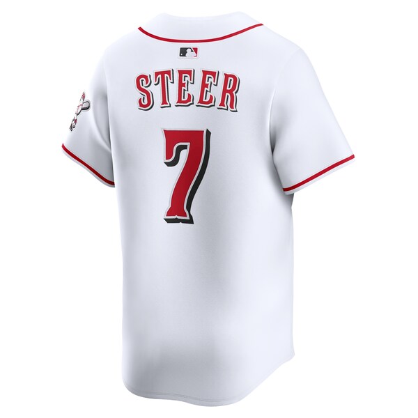 Spencer Steer Cincinnati Reds Nike Alternate Limited Player Jersey - White