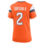 Patrick Surtain II Denver Broncos Nike Women's Game Jersey - Orange