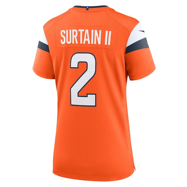 Patrick Surtain II Denver Broncos Nike Women's Game Jersey - Orange