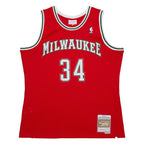 Giannis Antetokounmpo Milwaukee Bucks  2014/15 Hardwood Classics Swingman Jersey - Red