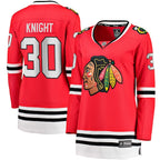 Spencer Knight Chicago Blackhawks  Women's Home Breakaway Player Jersey - Red
