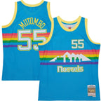 Dikembe Mutombo Denver Nuggets  Hardwood Classics 1991/92 Tropical Swingman Jersey - Blue