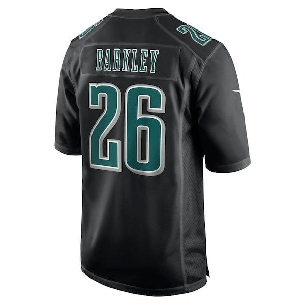 Saquon Barkley Philadelphia Eagles Nike Fashion Game Jersey - Carbon Black/White