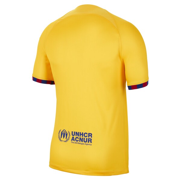 Barcelona Nike Youth 2022/23 Fourth Breathe Stadium Replica Jersey - Yellow