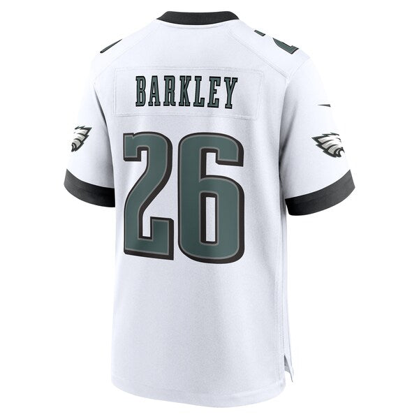 Saquon Barkley Philadelphia Eagles Nike White Game Jersey -  White/Black/Green/Kelly Green