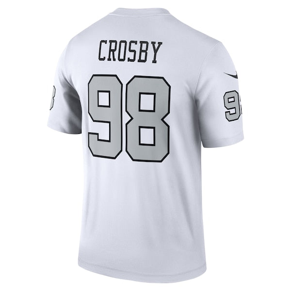 Maxx Crosby Las Vegas Raiders Nike Alternate Legend Jersey - White/Black