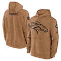 Denver Broncos Men's Nike Brown 2023 Salute To Service Club Pullover Hoodie
