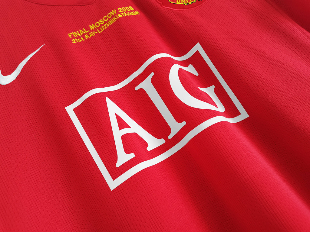 Cristiano Ronaldo Manchester United 2007-08 Final Champions Vintage Jersey - Red