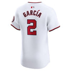 Luis Garcia Washington Nationals Nike Home Elite Player Jersey - White