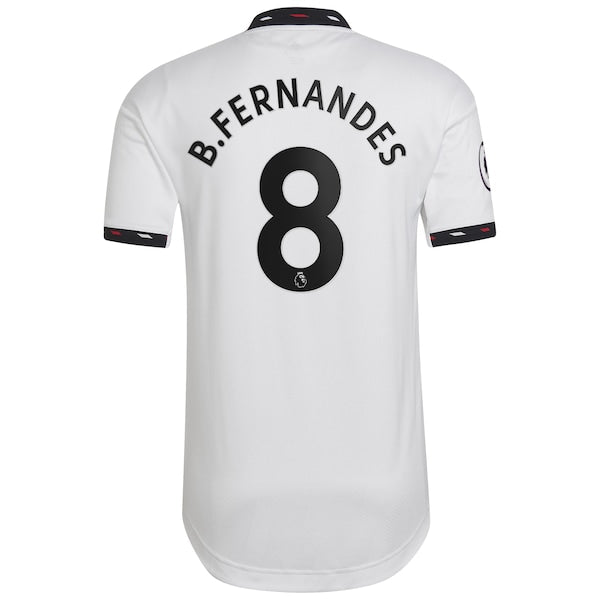 Bruno Fernandes Manchester United adidas 2022/23 Away Authentic Player Jersey - White