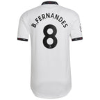 Bruno Fernandes Manchester United adidas 2022/23 Away Authentic Player Jersey - White