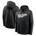 Los Angeles Dodgers Nike Logo Club Fleece Hoodie - Black