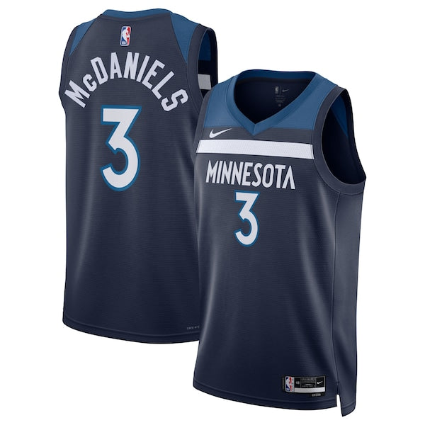 Jaden McDaniels Minnesota Timberwolves Nike Unisex Swingman Jersey - Icon Edition - Navy