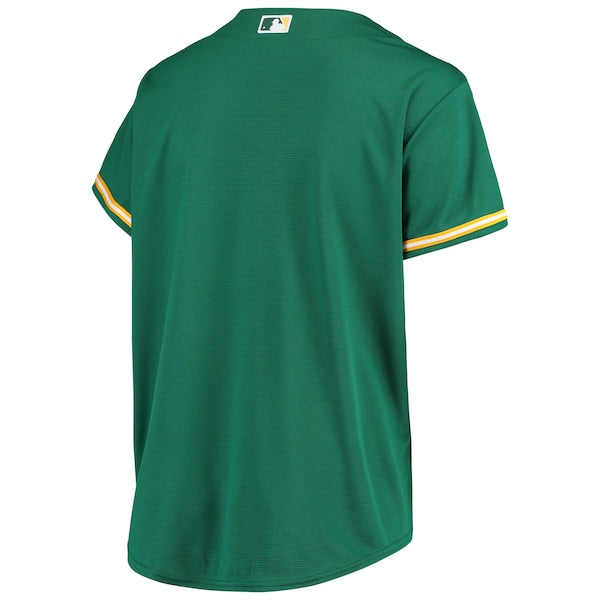Oakland Athletics Women's Plus Size Alternate Replica Team Jersey - Green