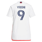 Giacomo Vrioni New England Revolution adidas Women's 2024 Defiance Replica Jersey - White
