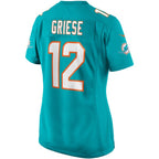 Bob Griese Miami Dolphins Nike Women's Game Retired Player Jersey - Aqua/White