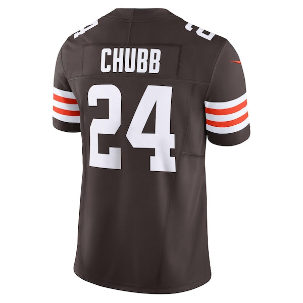 Nick Chubb Cleveland Browns Nike Vapor F.U.S.E. Limited Jersey - Brown/White