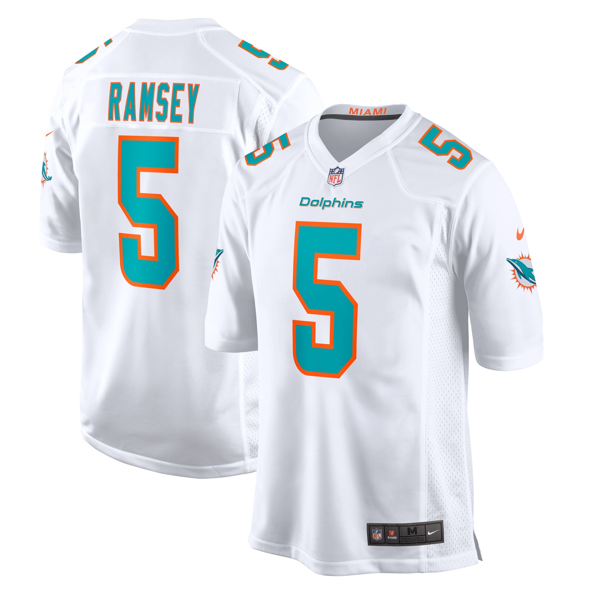 Jalen Ramsey Miami Dolphins Nike Alternate Game Jersey - Aqua/White