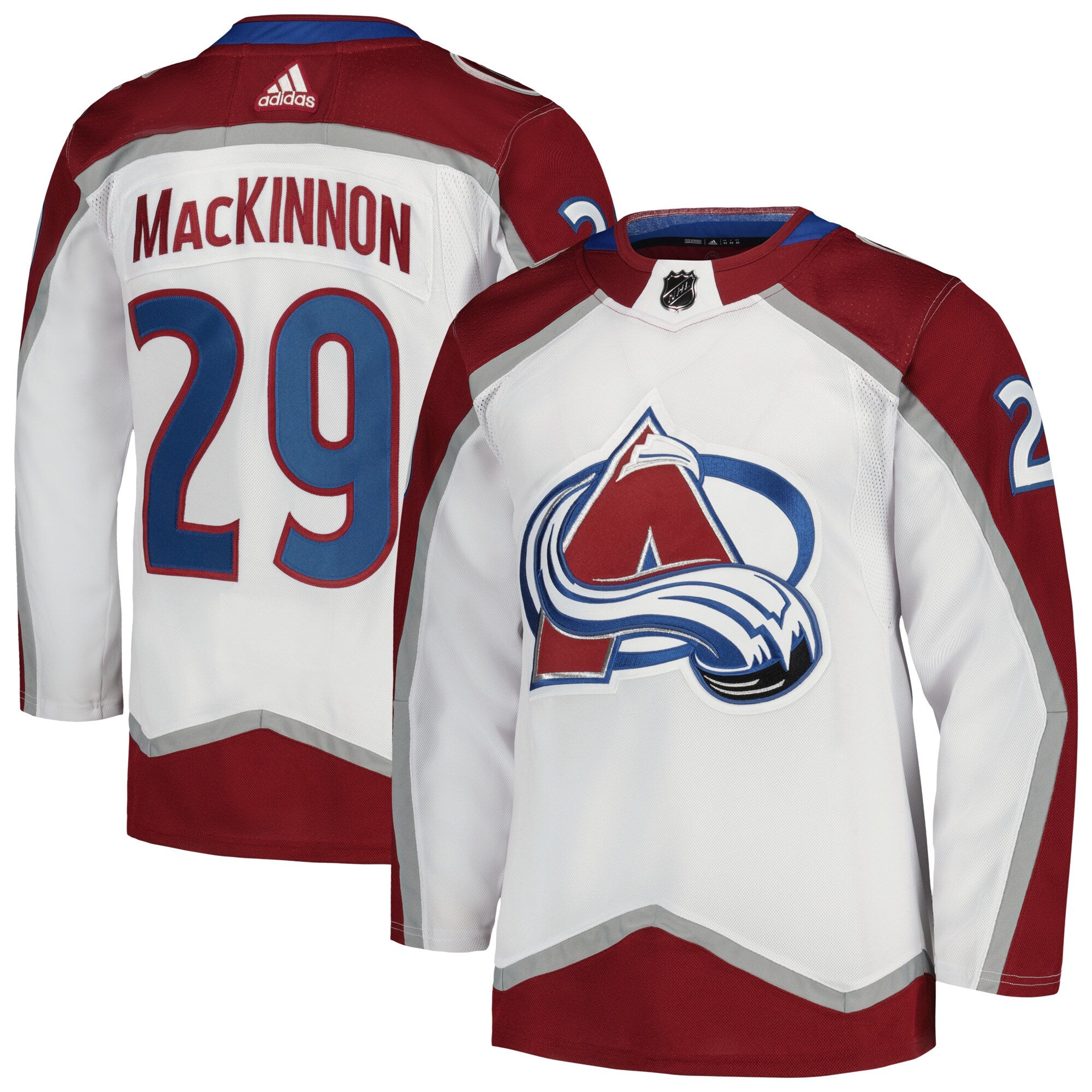 Nathan MacKinnon Colorado Avalanche adidas Alternate Primegreen Authentic Player Jersey - Navy/Burgundy/White