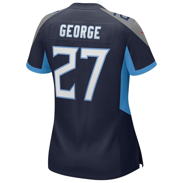 Eddie George Tennessee Titans Nike Women's Game Retired Player Jersey - Navy/Light Blue