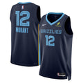 Ja Morant Memphis Grizzlies Nike Unisex Swingman Badge Player Jersey - Icon Edition - Navy