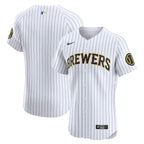 Milwaukee Brewers Nike Alternate Vapor Premier Elite Patch Jersey - White