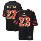 Christian McCaffrey San Francisco 49ers Nike Youth 2025 Rivalries Collection Game Jersey - Black