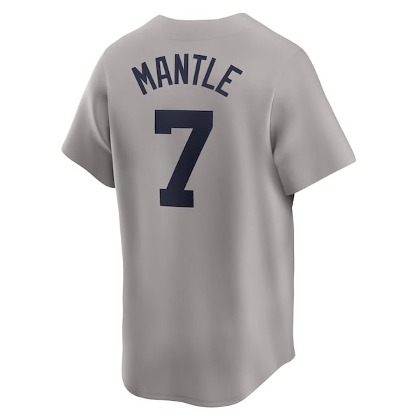 Mickey Mantle New York Yankees Nike Throwback Cooperstown Collection Limited Jersey - Gray