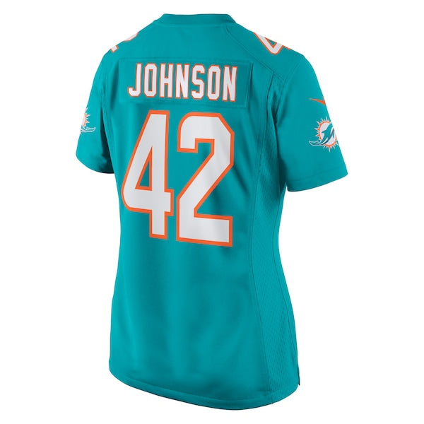 Alexander Johnson Miami Dolphins Nike Women's  Game Jersey -  Aqua